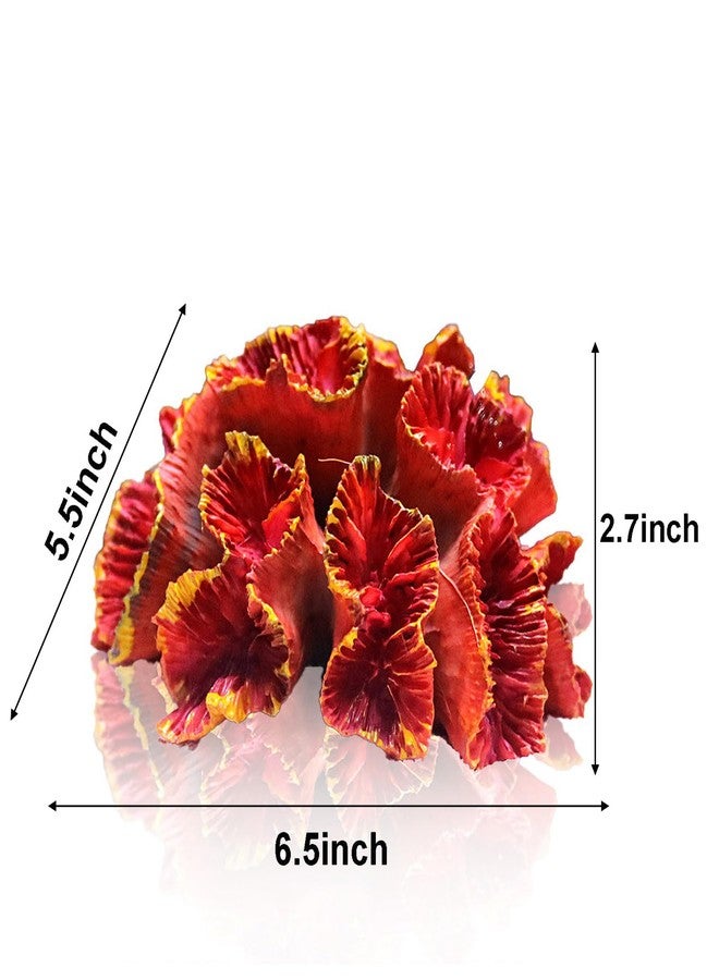 Besimple Aquarium Coral Ornaments Decor Fish Tank Plants Decoration for Aquarium Landscape,Red - Image 2